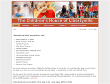 Tablet Screenshot of childrenshouseoflibertyville.com